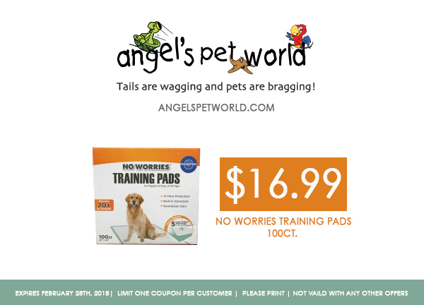 No Worries Training Pads-angels pet world pet supplies hudson wi